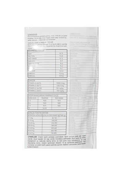 Pawpaw Yavru Köpek Kuzulu 3 Kg