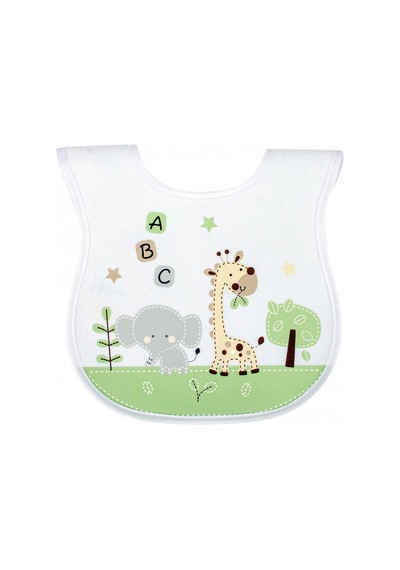 Sevi Bebe Havlu Mama Önlüğü 17201 Yeşil - Beyaz