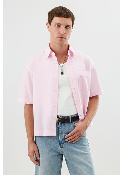 Antioch Boxy Fit Erkek Gömlek Pembe