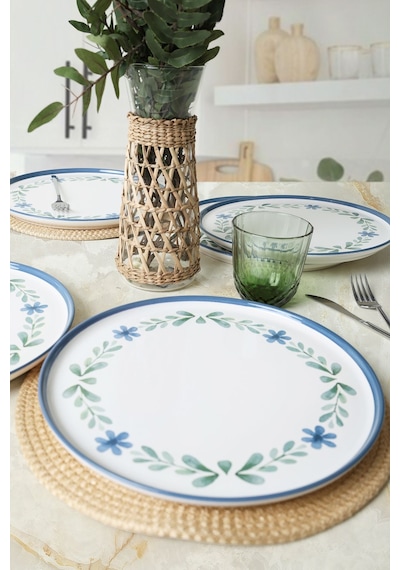 Keramika Daphne Nordic Servis Tabağı 28 Cm 6 Adet 22921 Çok Renkli