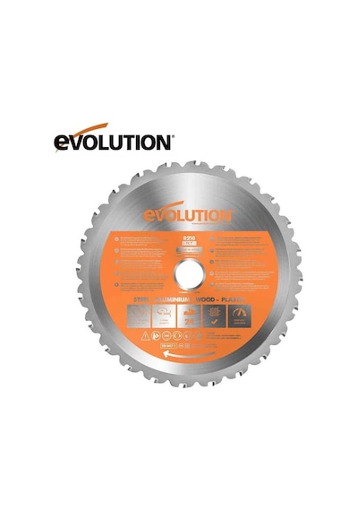 Evolution R210tct-24ms Çoklu Malzeme İçin Daire Testere Bıçağı, 210mm