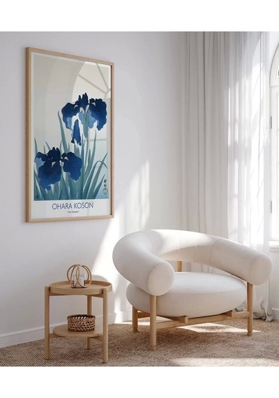 Çerçevesiz Poster Ohara Koson Süsen Çiçekleri 2