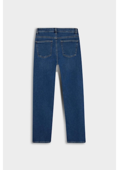 Defacto Comfort Straight Normal Bel Bilek Boy Jean Yıkamalı Pantolon F9726ax25wnnm34 Mavi-nm34