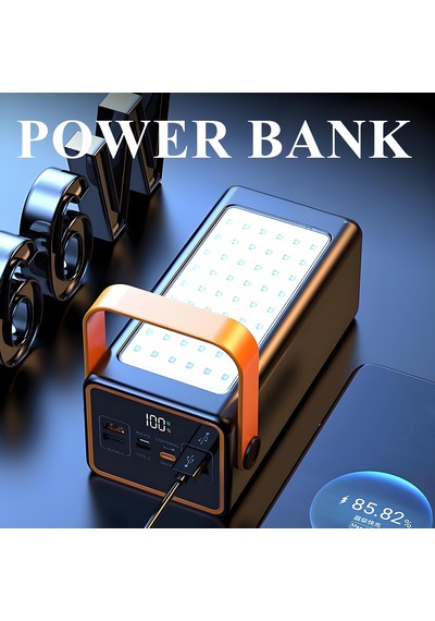 70.000mah 22.5w Hızlı Şarjlı, 4 Usb Çıkışlı, Lcd Ekranlı Powerbank -1667 BEYAZ