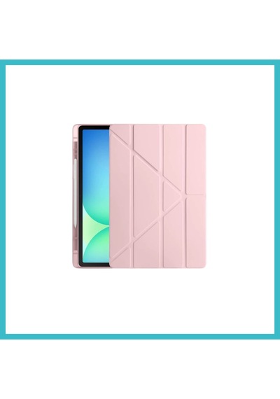 Bezos İpad Pro 13 2024 Kılıf Kalemlikli Hugo Tablet Kılıfı - Rose Gold Dfnbez