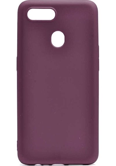 Noktaks - Oppo Ax7 Uyumlu - Kılıf Mat Soft Esnek Premier Silikon Kapak - T7086 - Mürdüm Mürdüm