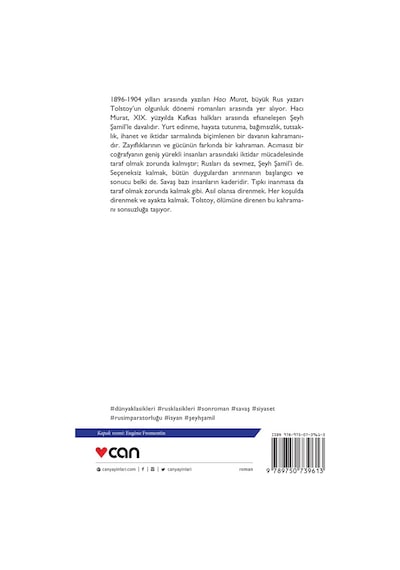 Hacı Murat - Lev Nikolayeviç Tolstoy  - Can Yayınları