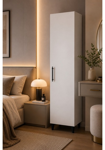 Tek Kapak 6 Raf Ayarlanabilir Raflı Çok Amaçlı Dolap & Elbise, Mutfak, Banyo Çok Amaçlı Dolap Beyaz Beyaz Tek Kapak 6 Raf Ayarlanabilir Raflı Çok Amaçlı Dolap & Elbise, Mutfak, Banyo Çok Amaçlı Dolap Beyaz Beyaz