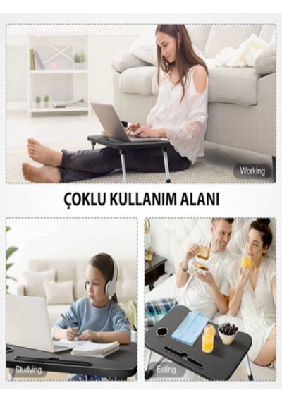Portatif Katlaanbilir Laptop Sehpası Yeşil Portatif Katlaanbilir Laptop Sehpası Yeşil