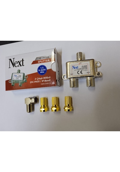 Kablo Tv ve Uydu Çoklayıcı 3 Adet F Connektör 1 Adet L Connektör