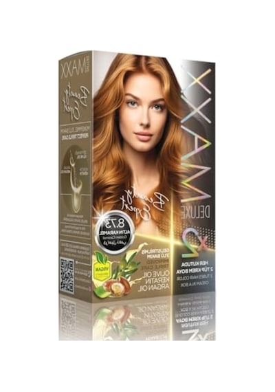 Keratin İçeren Saç Boyası - 2 X 50 Ml Altın Karamel Renk