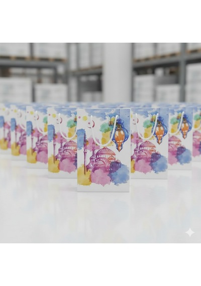 Ramazan Hediyelik Karton Çanta 26x40x8 Cm Ramazan Temalı Taşıma Çantası