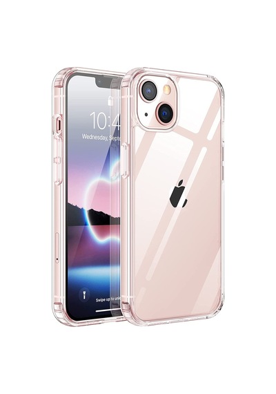 Apple Uyumlu iPhone 13 Kilif 6.1 Seffaf Silikon Kamera Korumali Alti Tipali 511402271