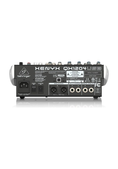 Behringer Qx1204Usb 12 Girişli 2/2 Bus Mixer. Klark Teknik Effc.