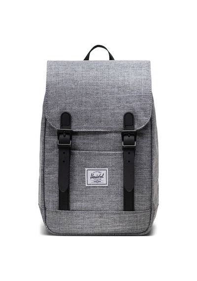Herschel Retreat Mini Küçük Boy Sırt Çantası, Su İtici Kumaş, 10 L-23985 Gri - Siyah