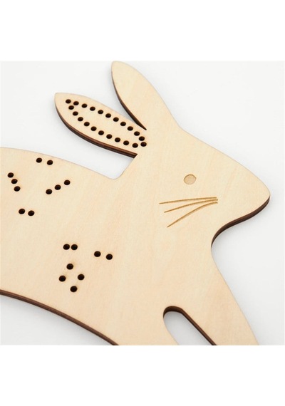 Meri Meri - Bunny Embroidery Kit - Tavşanlı Nakış İşleme Seti 0-99