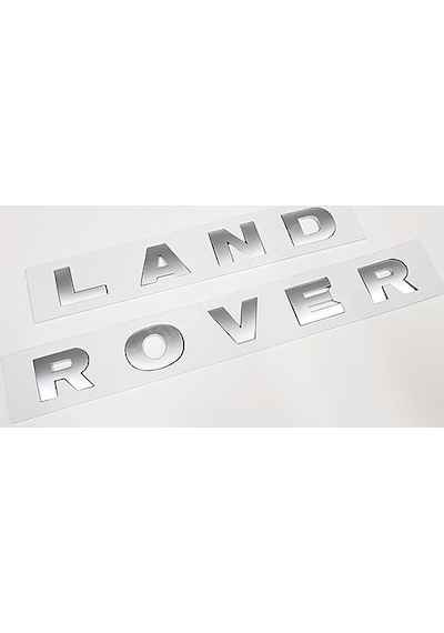 Land Rover Bagaj / Kaput Yazı Siyah Ve Gri Renk Gri