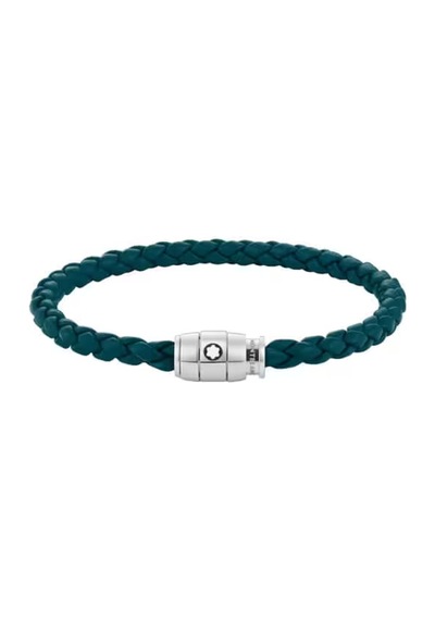 Montblanc Meisterstück Steel 3-ring Kıbrıs Mavisi Deri Bileklik 1 Mavi 99961846