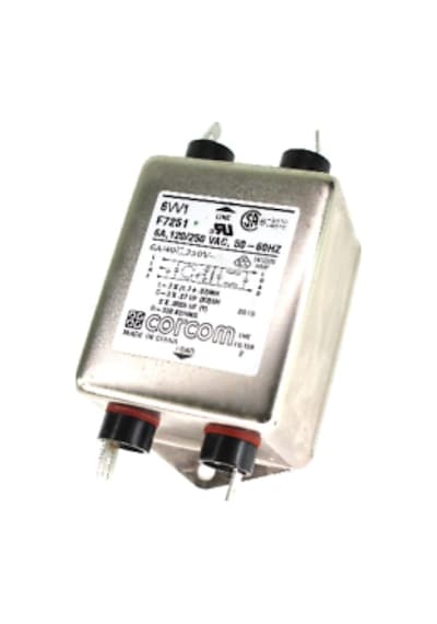 Corcom 6VV1 F7251 RFI Güç Hattı Filtresi, 6 Amp, 120/250 VAC, 50-