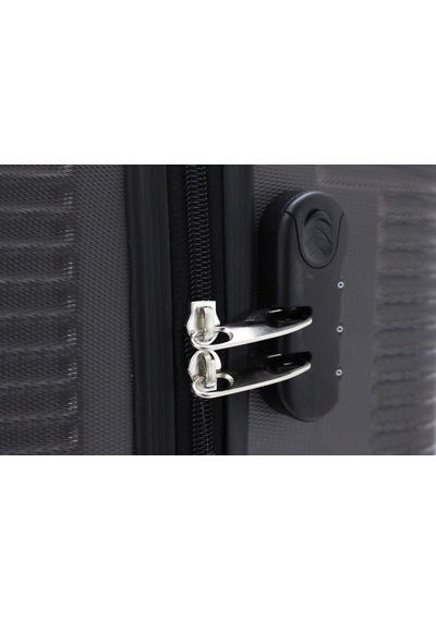 Escape Vlz 072-set Abs 8 Tekerlekli Büyük, Orta, Kabin Boy Valiz, Bavul Seti, Antrasit