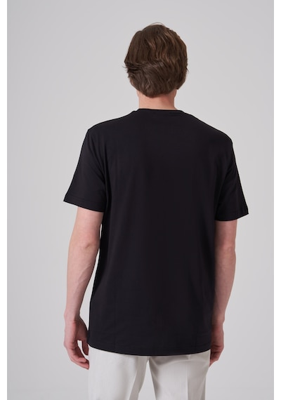 Morven Erkek Siyah Basic Bisiklet Yaka Dynamic Fit Pamuk T-shirt 26yc018008001 Siyah
