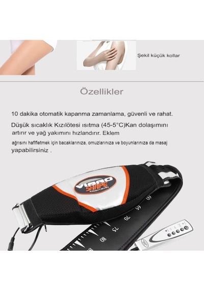 Vibro Shape Masaj Cihazı Çift Motorlu Isıtmalı Isıtmalı Titreşimli Kemeri Diğer