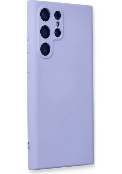 Newface - 828 -  Galaxy Uyumlu S24 Ultra Kılıf Nano İçi Kadife Silikon - Edntrend - - Lila LİLA