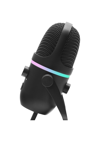 Hadron Me5 Gaming Rgb Masaüstü Mikrofon Çift Modlu Gain Kontrollü Type-c 192khz 24bit - Siyah