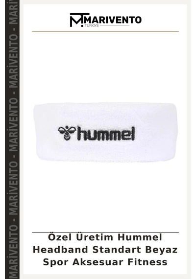 Özel Üretim Hummel Headband Standart Beyaz Spor Aksesuar Fitness