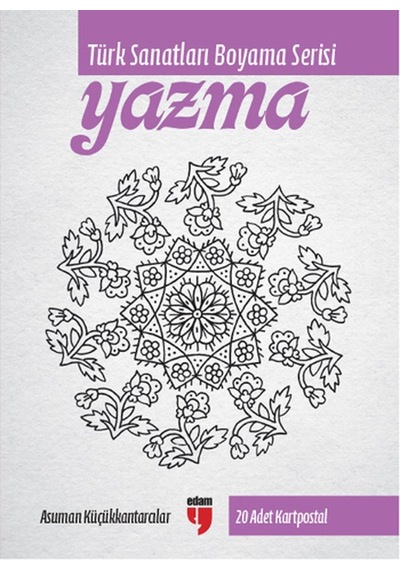 Yazma - Türk Sanatları Boyama Serisi 20 Adet Kartpostal- Edam