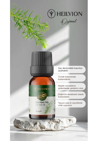 Çay Ağacı Yağı %100 Saf Ve Doğal 10ml , Antiseptik Ve Temizleyici Özellikli Uçucu Yağ 10 ML