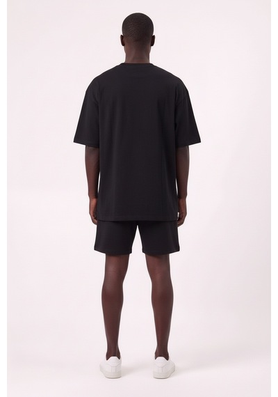 Usa Bulls 23 Siyah Oversize Erkek T-shirt 11083