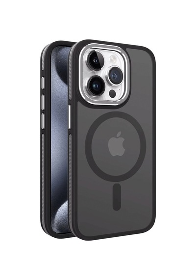 Apple iPhone  Uyumlu,  15 Pro Max Winner Magsafe Kapak - Siyah