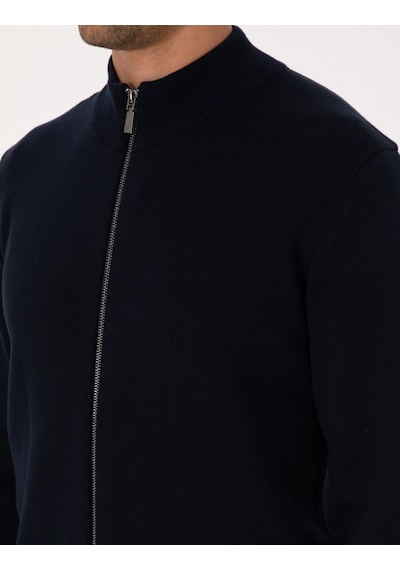 Pierre Cardin Erkek Lacivert Hırka Triko 50315821-vr033 Lacivert