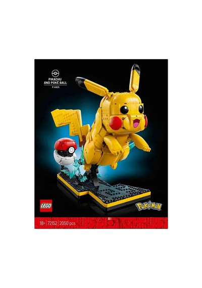 LEGO 72152 Lego Pokémon Pikachu Ve Poké Topu 2050 Parça +18 Yaş