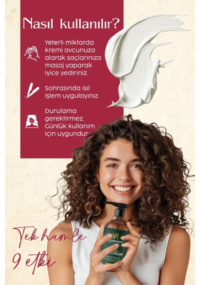 Victor Royal Bukle Belirginleştirici Kıvırcık Ve Dalgalı Saçlar Için Durulanmayan Saç Kremi 500 Ml