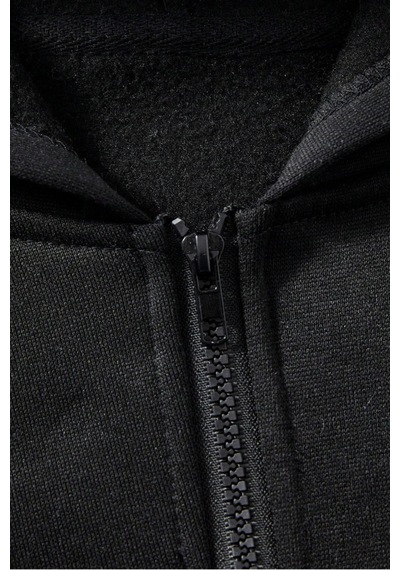 Cool Tarz Unisex Relax Fit Rahat Kesim Pamuklu İçi Polarlı Çift Cepli Fermuarlı Siyah Kapüşonlu Sweatshirt Siyah Siyah Cool Tarz Unisex Relax Fit Rahat Kesim Pamuklu İçi Polarlı Çift Cepli Fermuarlı Siyah Kapüşonlu Sweatshirt Siyah Siyah