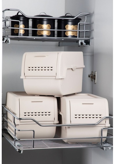 Technow Motek Mt-40 S-box 8 Litre Çok Amaçlı Organizer Düzenleyici Bej 1 Adet Antrasit