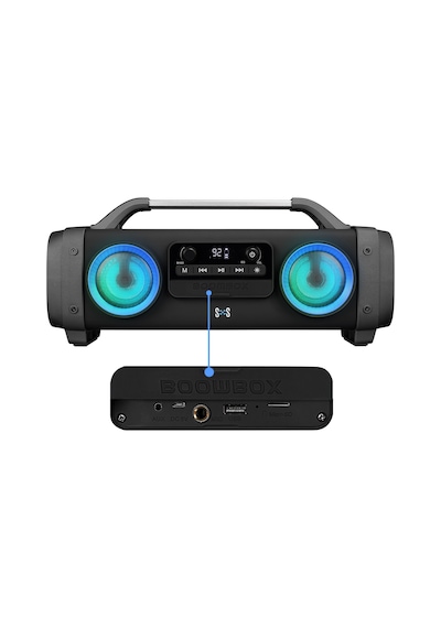 Mikado SH03 SPARTAN Led Işıklı BT/TF/USB/AUX/FM/ Girişli Speaker