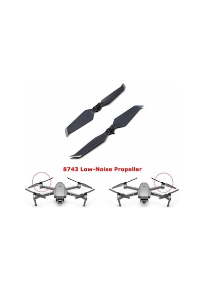 Djı Mavic 2 Pro İçin 8743 Düşük-gürültü Pervane 1 Cw 1 Ccw