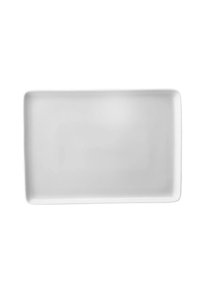 Kütahya Porselen Dikdörtgen Tabak Kırık Beyaz 18x13cm 2 Li Tan18x13du00 Krem