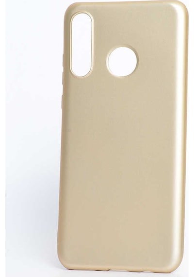 Kilifone - Huawei Uyumlu P30 Lite - Kılıf Mat Renkli Esnek Premier Silikon Kapak - Gold