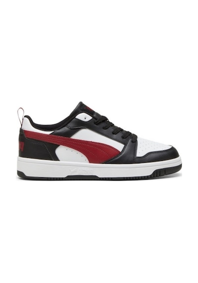 Puma Rebound V6 Low Sneaker Beyaz - Bordo - Siyah