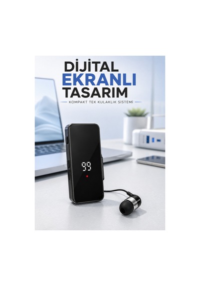 Tek Kulaklıklı Bluetooth Kulaklık Klipsli Mini Taşınabilir Müzik Ve Görüşme Cihazı Diğer