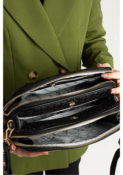 Just Polo Jp Polo Kadın Orijinal Ayarlanabilir Askılı Şık Omuz Çantası Shopper Ebat: 16 X 26 Cm Siyah