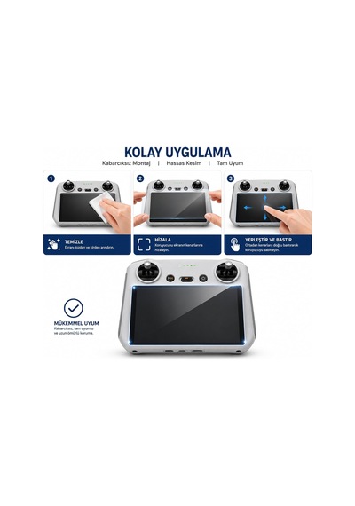 Djı Rc/djı Rc 2 İle Uyumlu Nano Ekran Koruyucu, Hd Şeffaf, Parmak İzi Önleyici, Çizilme Darbe Korumalı, Hassas Dokunmatik, Kolay Uygulama Ekran Koruma Camı Dron Aksesuar Reci