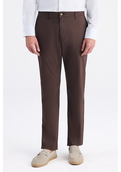 D's Damat Ds Damat Relaxed Fit Pilesiz Kahverengi Gabardin Chino Pantolon 6hcc3ı303777m Çok Renkli