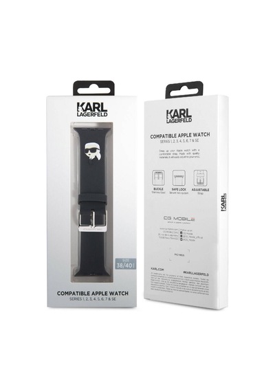 Watch 7 41mm Uyumlu Kordon  Lisanslı Ikonik Karl Head Logolu Strap Kayış