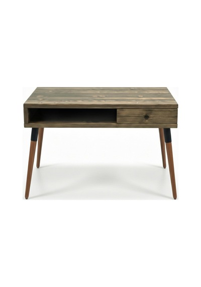 Mobenta Neo Desk: Masif Çalışma Masası 1 Çekmece Ve 1 Laptop Bölmesi - 120 Cm Cv Ceviz