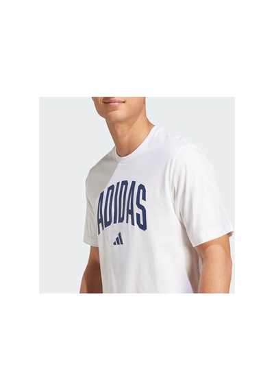Adidas Collegiate Lineage Grafik Basklı Tişört White- White-